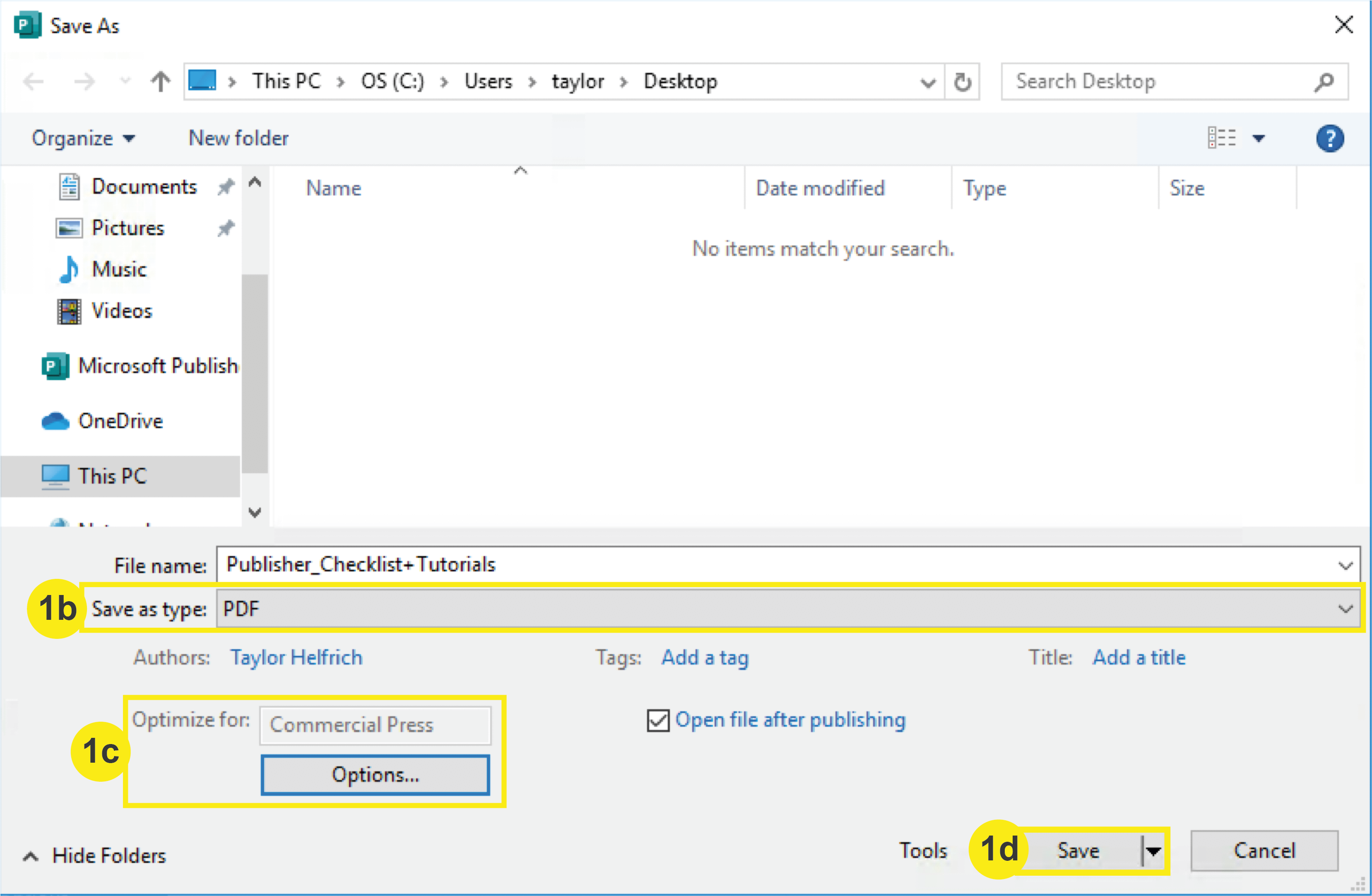 PrintingCenterUSA File Saving Tutorial Publisher